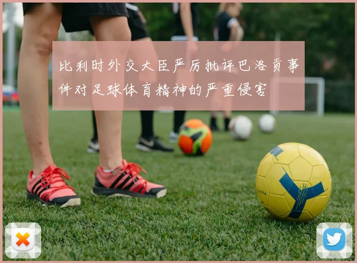 比利时外交大臣严厉批评巴洛贡事件对足球体育精神的严重侵害
